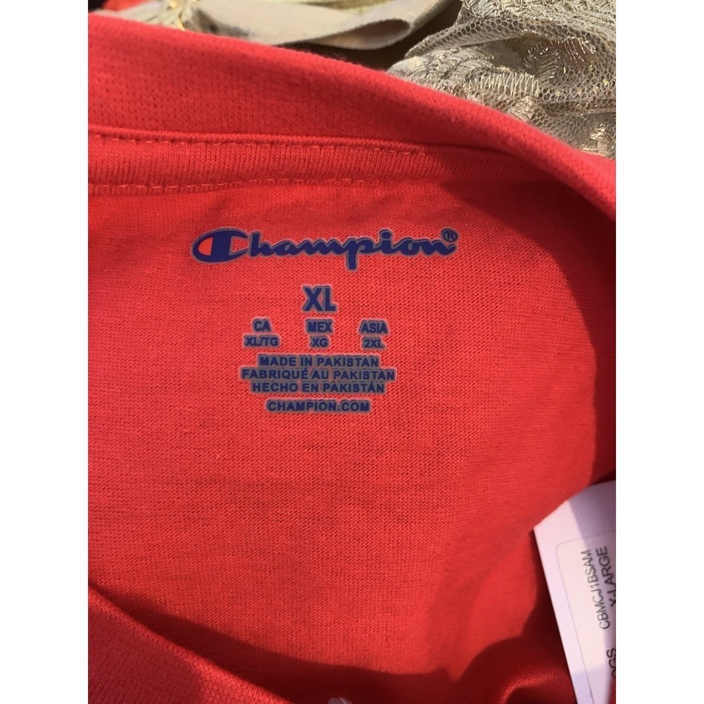 NWT Champion Georgia Bulldogs T-Shirt Red Mens XL Embroidered Logo NCAA Tee - Picture 3 of 8
